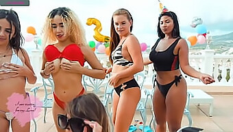 A Wild Beach Party Turns Into A Steamy Webcam Session